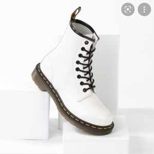 White Dr. Martens Boots